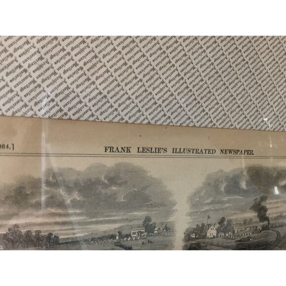 Antique Military Civil War 1864 Frank Leslie's Grant’s Railroad Newspaper 1800s - Picture 4 of 11